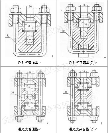 玻璃板液位計結構圖